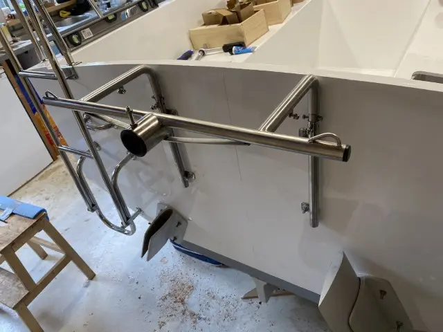 Marine-grade stainless steel components resisting harsh saltwater conditions